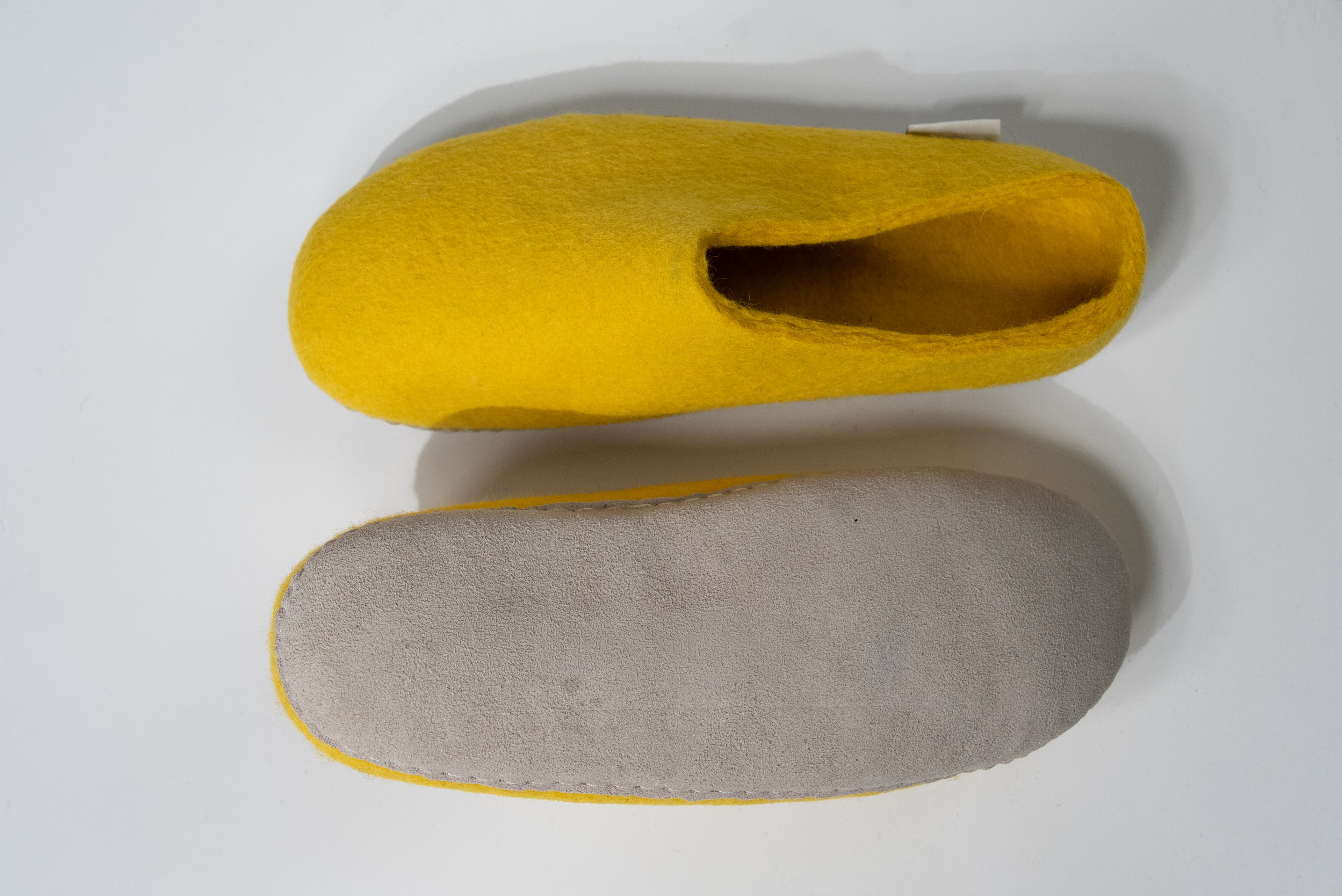 Indoor Felt Slippers - Yellow