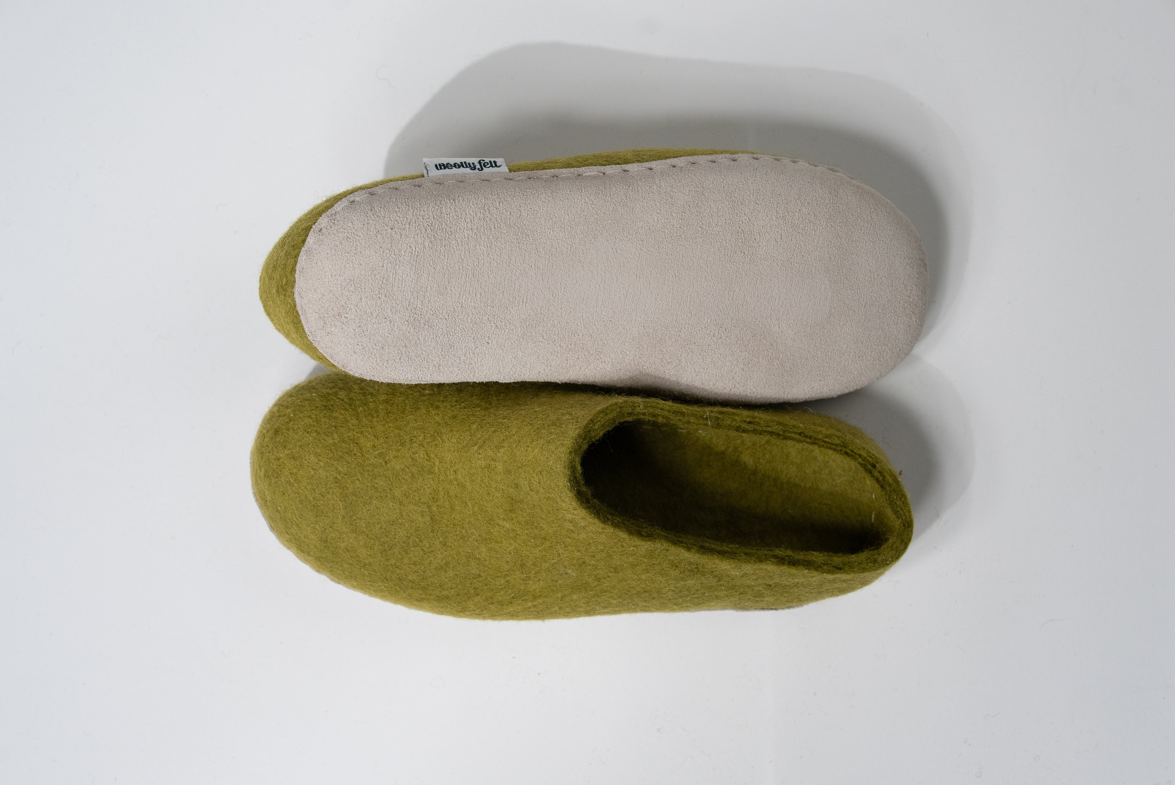 Indoor Felt Slippers - Green